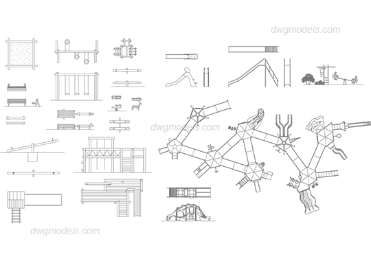 Autocad Blocks Of Playgrounds Nearby