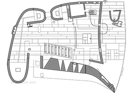 Сhapel in Ronchamp. Le Corbusier - DWG, CAD Block, drawing