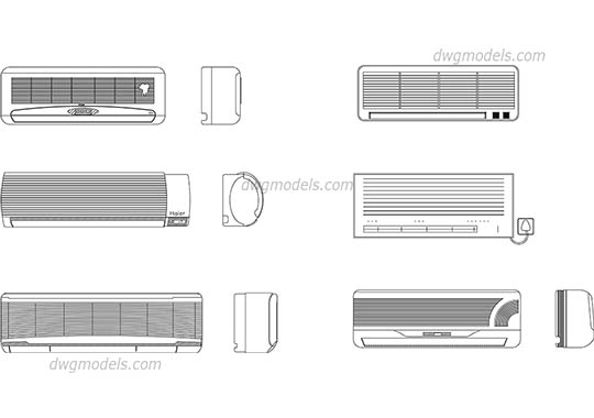 Air conditioning free dwg model