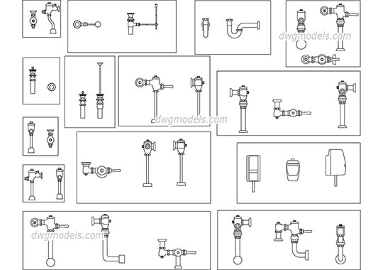 Plumbing equipment - DWG, CAD Block, drawing