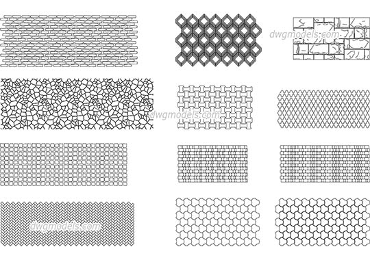 Seamless texture of stone dwg, cad file download free
