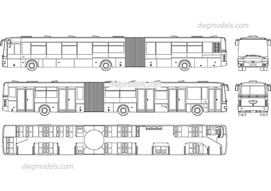SOR NB 18 City Bus free dwg model