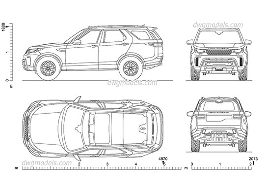 Land Rover Discovery SVX free dwg model