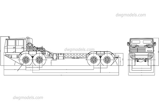 Military Truck dwg, cad file download free
