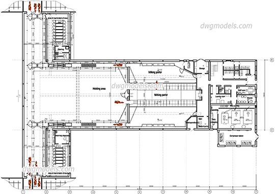 Dairy Farm dwg, cad file download free