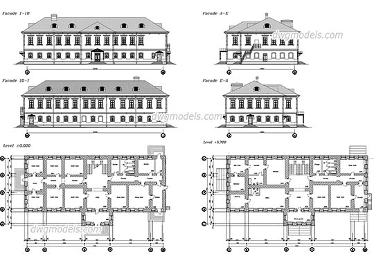 Monastery dwg, cad file download free