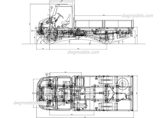 ZIL-5301 dwg, cad file download free