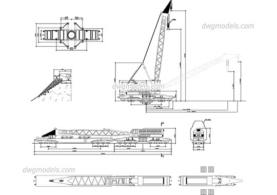 Crane Rail free dwg model