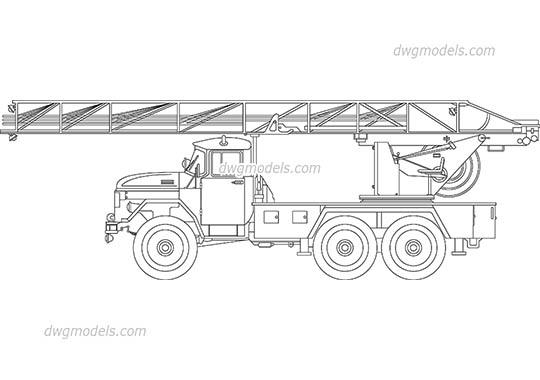 Old Fire Truck dwg, cad file download free