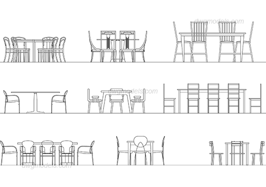 Furniture 7 dwg, CAD Blocks, free download.