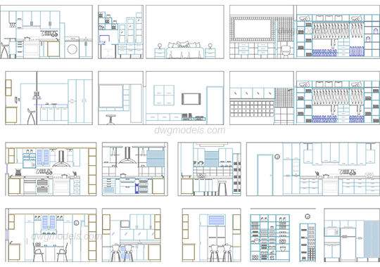 Section rooms 1 dwg, CAD Blocks, free download.