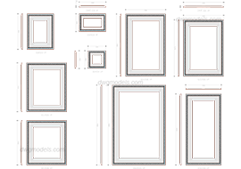 Picture frames dwg, cad file download free