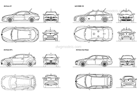 Alfa Romeo 1 - DWG, CAD Block, drawing