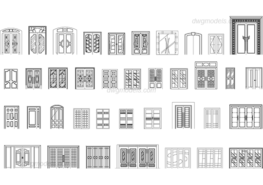 garage door cad block