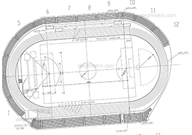 Stadium - DWG, CAD Block, drawing