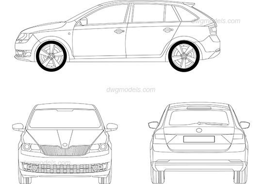 Поло чертеж. Skoda Rapid чертеж.