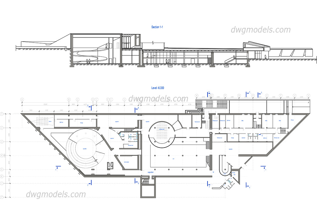 Historical Museum DWG, free CAD Blocks download