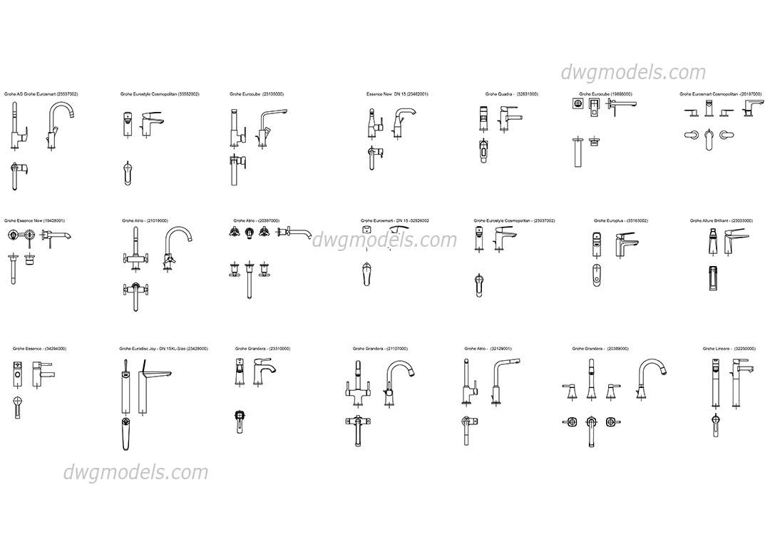 Nekonečno válec hotovo sink faucet dwg Potápěč dva týdny Stravování