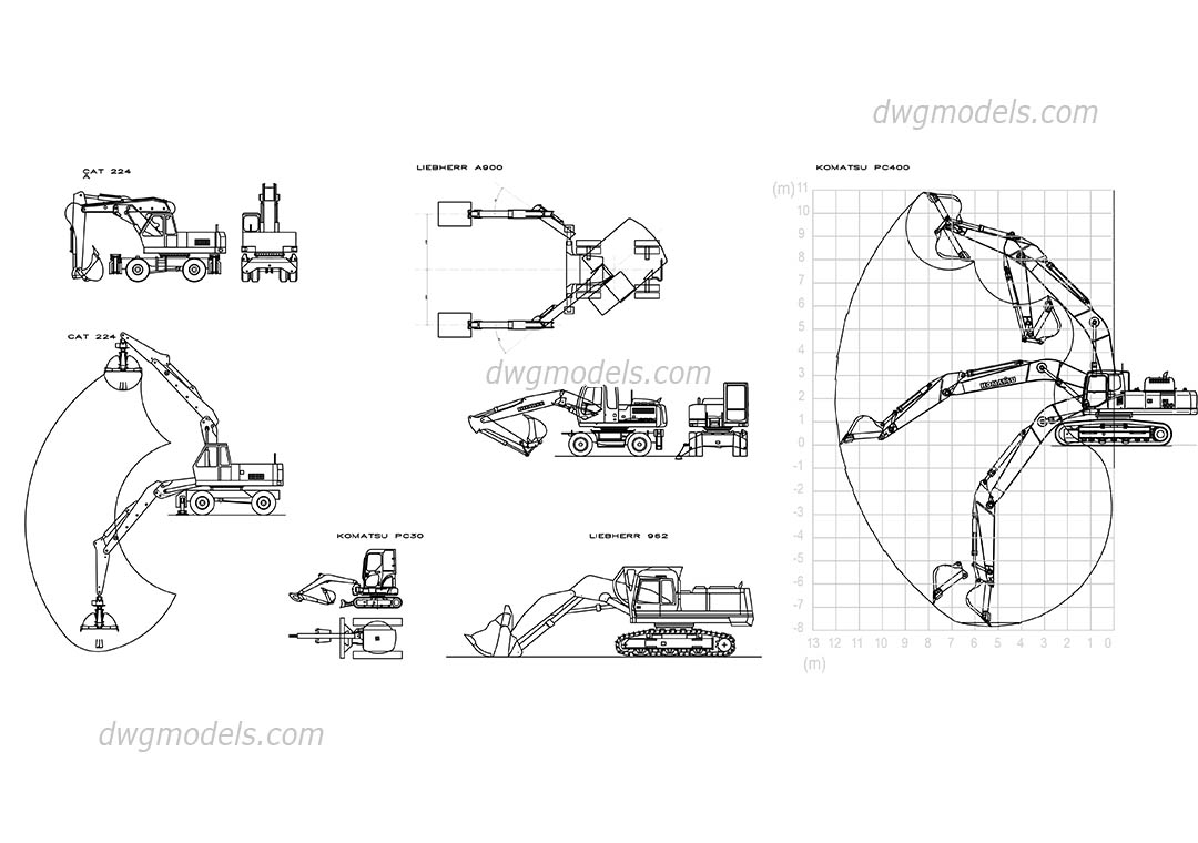 Download 42 Koleksi Gambar Excavator Autocad Terbaru HD