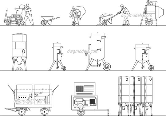 Building equipment - DWG, CAD Block, drawing