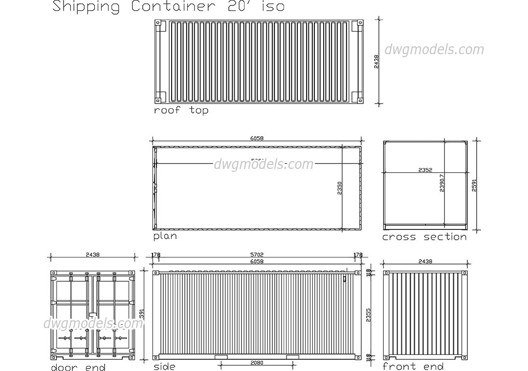 shipping container dimensions and construction details