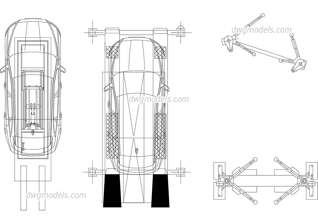 Car Lift AutoCAD drawings free download