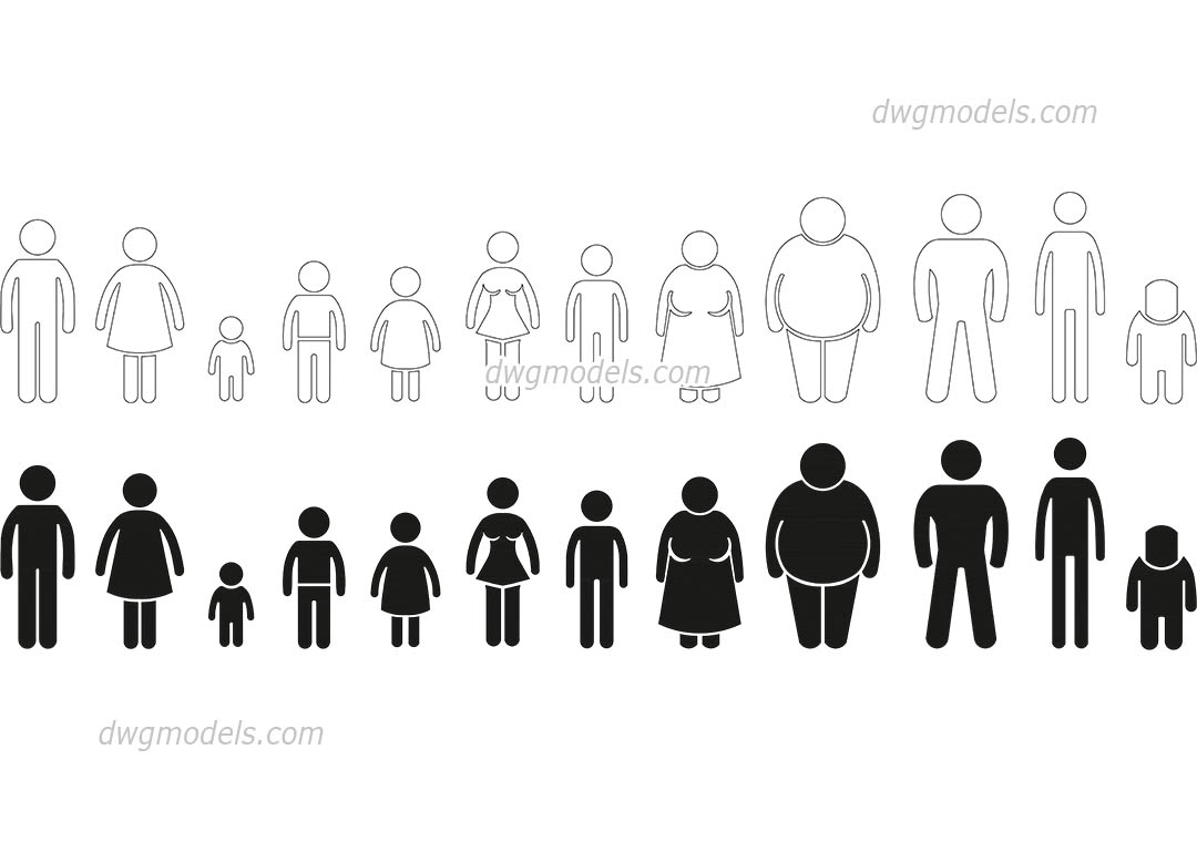 Dwg menschen People in