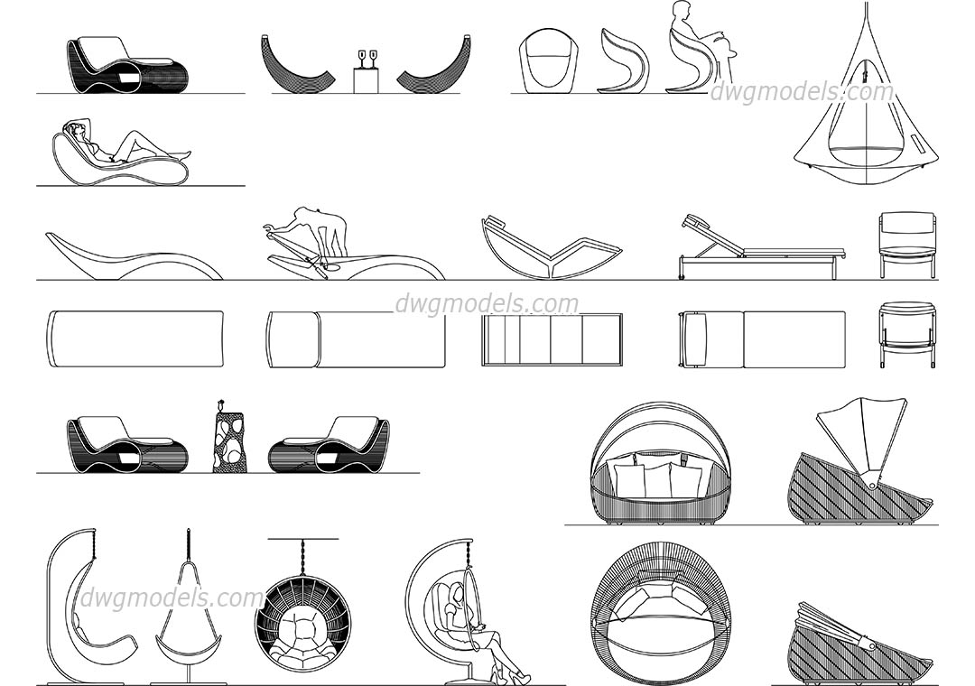  Lounge Chair Cad Block Download for Large Space