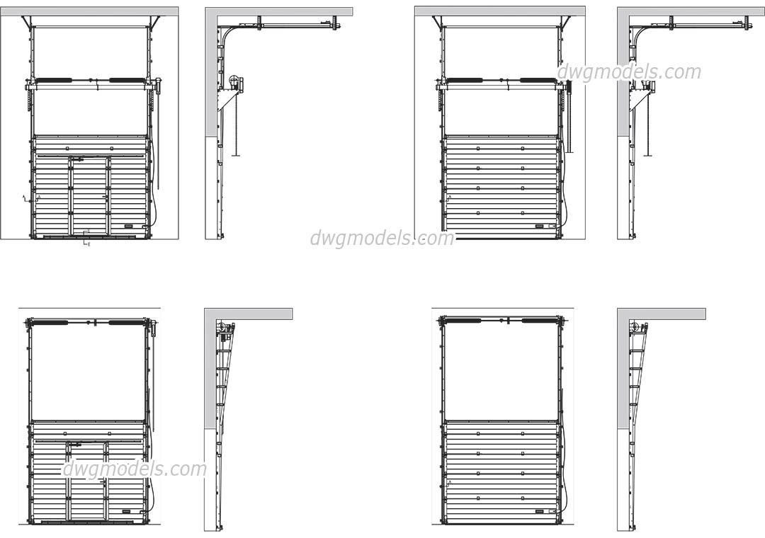 Industrial Sectional Door Free Autocad Blocks Download Cad Drawings