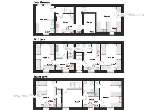 Dual House Planning Floor Layout Plan