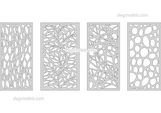 Architectural Screen - DWG, CAD Block, drawing
